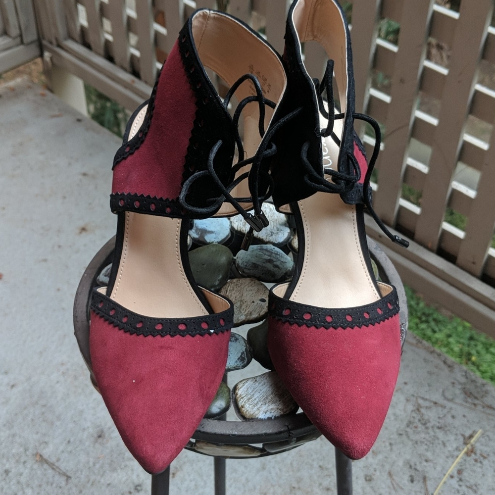 Suede Franco Sarto pumps